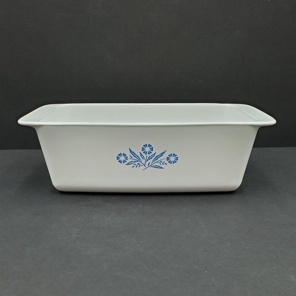 Corningware Cornflower Blue Loaf Pan Rectangular Casserole Baking Dish 2 Quart - Picture 5 of 9